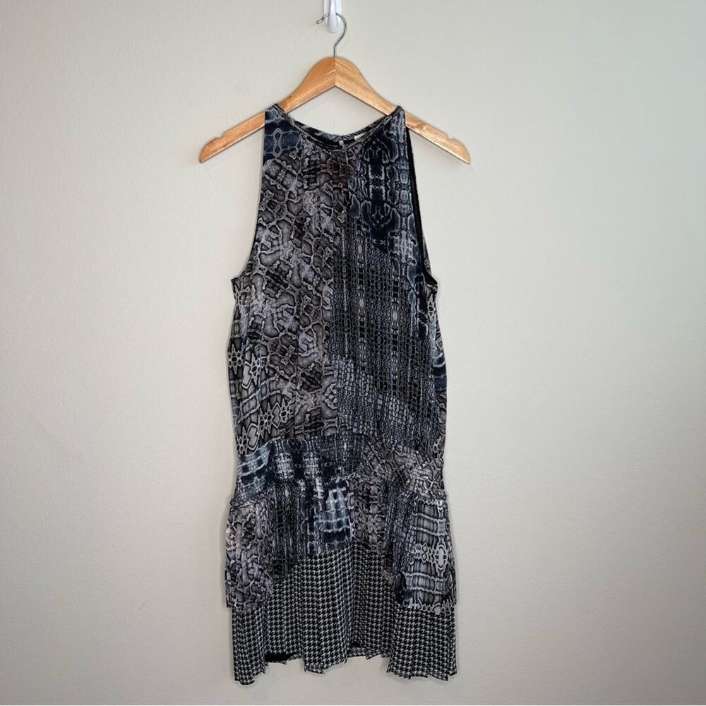 NEW Ramy Brook Monae Python Printed Mini Halter Dress L - Picture 3 of 12